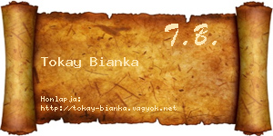 Tokay Bianka névjegykártya